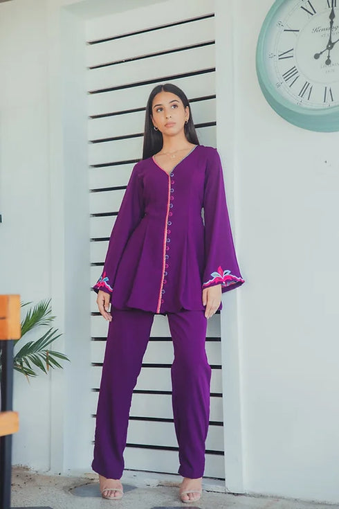 Purple Fusion Co Ord Set